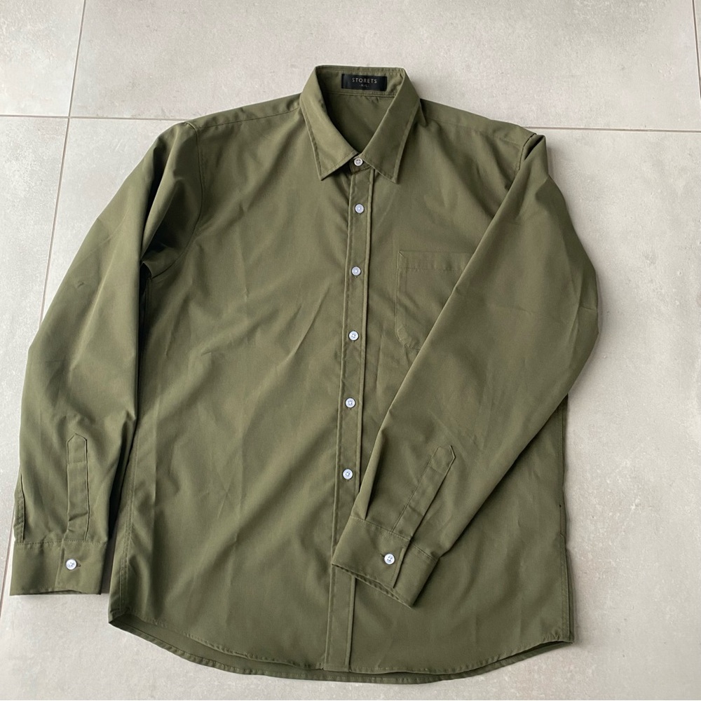 STORETS button down blouse khaki